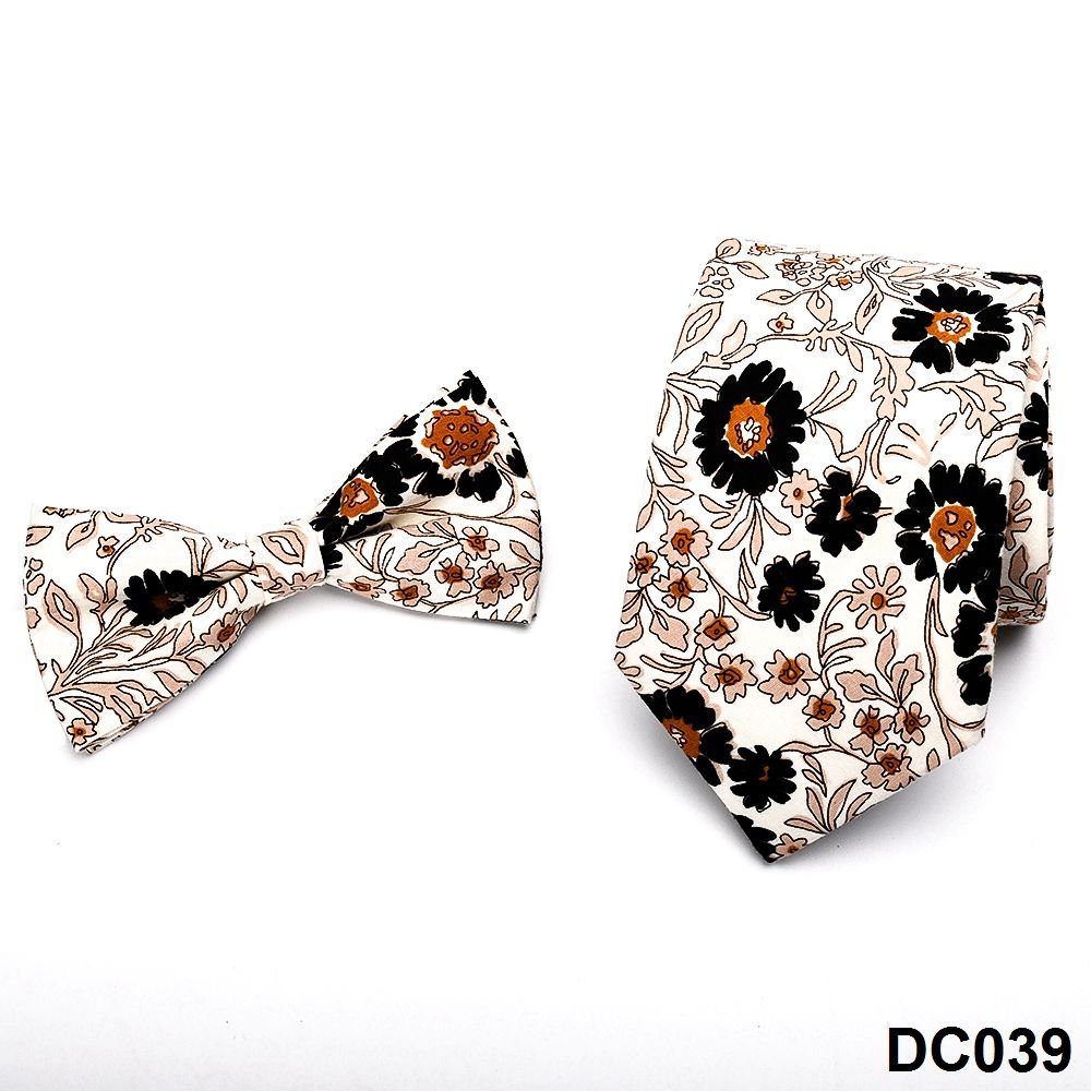 YiLi Custom Supplier Floral Handmade Digital Screen Printing 100% Pure Custom Cotton Neck Tie
