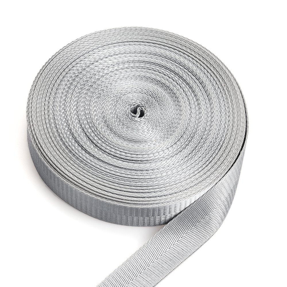 Durable Silver Nylon Moving Tie Down Webbing Straps Heavy Duty Custom Size Color Thickness