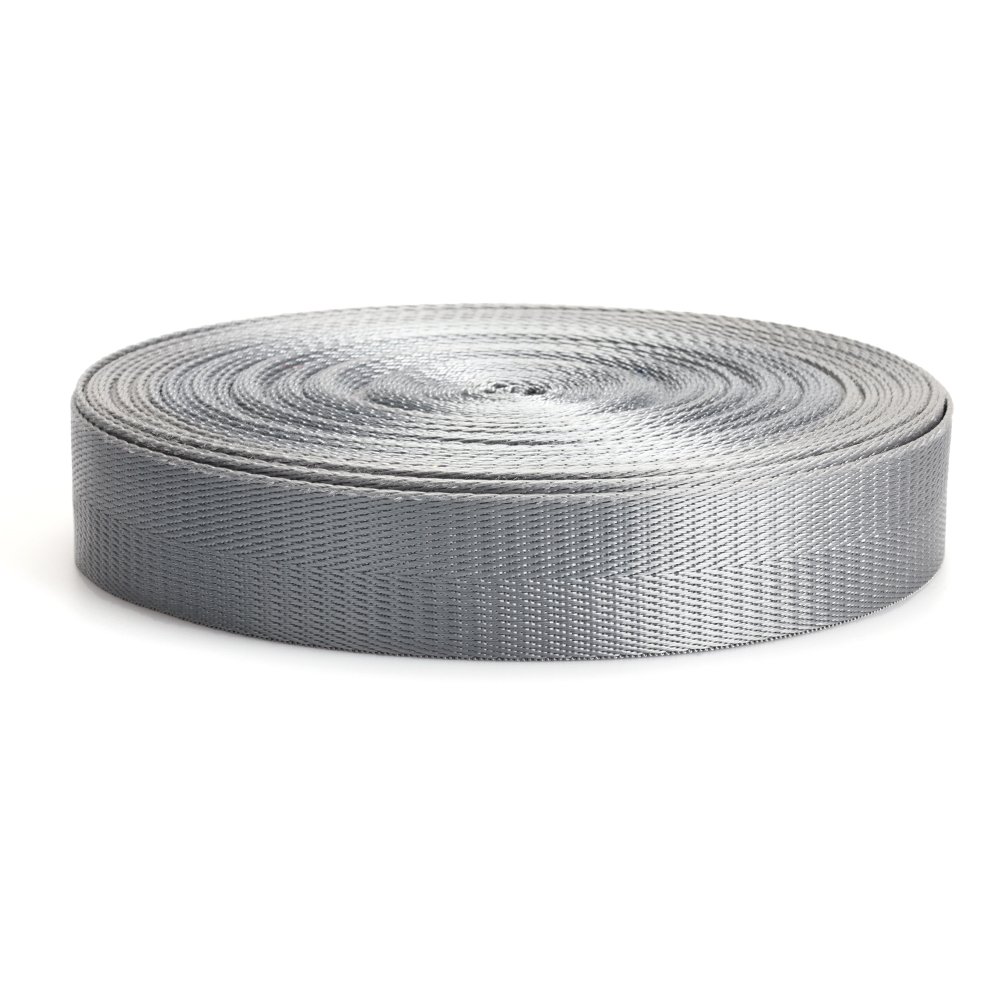 Durable Silver Nylon Moving Tie Down Webbing Straps Heavy Duty Custom Size Color Thickness
