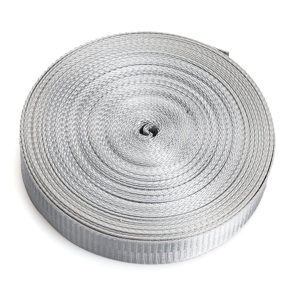 Durable Silver Nylon Moving Tie Down Webbing Straps Heavy Duty Custom Size Color Thickness