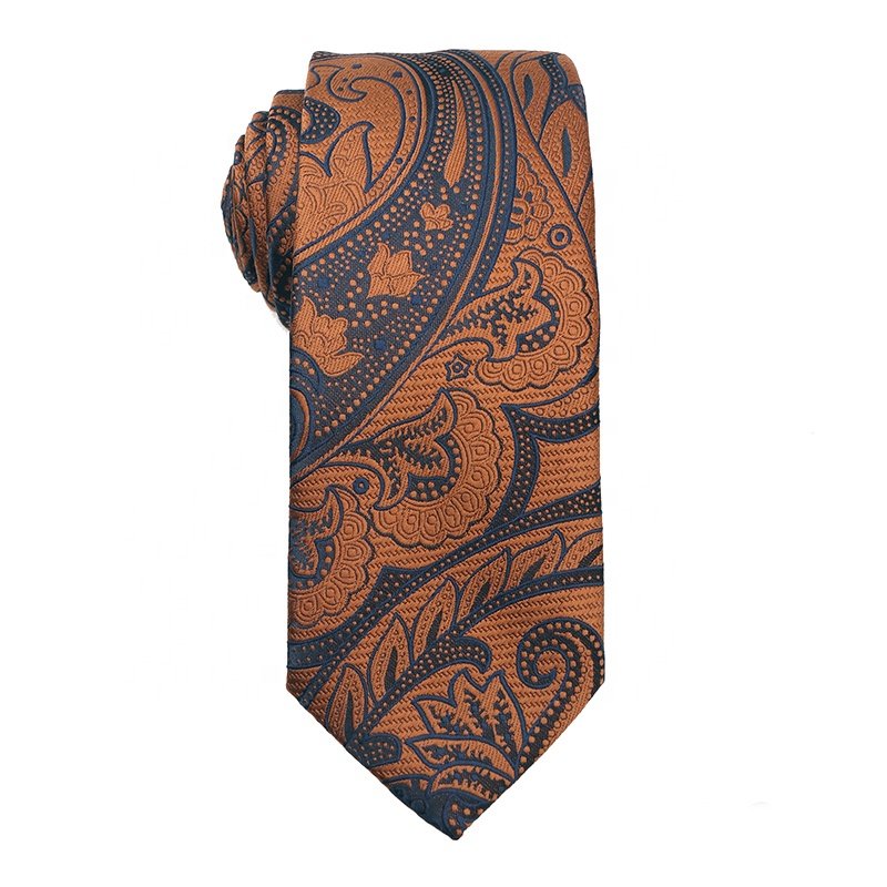 New Designs Colorful High Quality 100% Polyester Ties For Men Made In China Cheap Price Hand Made Brown And Yellow Ties