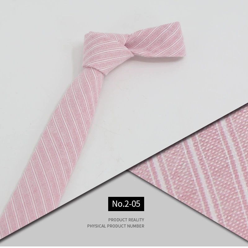 Wholesale fashion men's Business ties Thin 100% polyester custom striped logo group ties