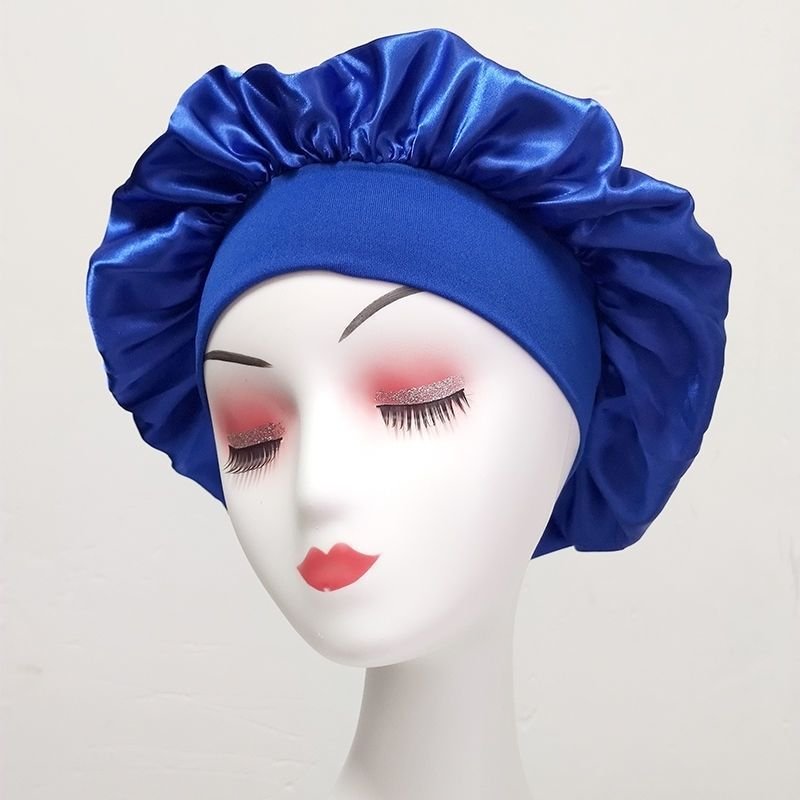 Satin Silk Bonnet Hair Bonnet for Sleeping Black Bonnet for Women Curly Hair Jumbo Sleep Cap