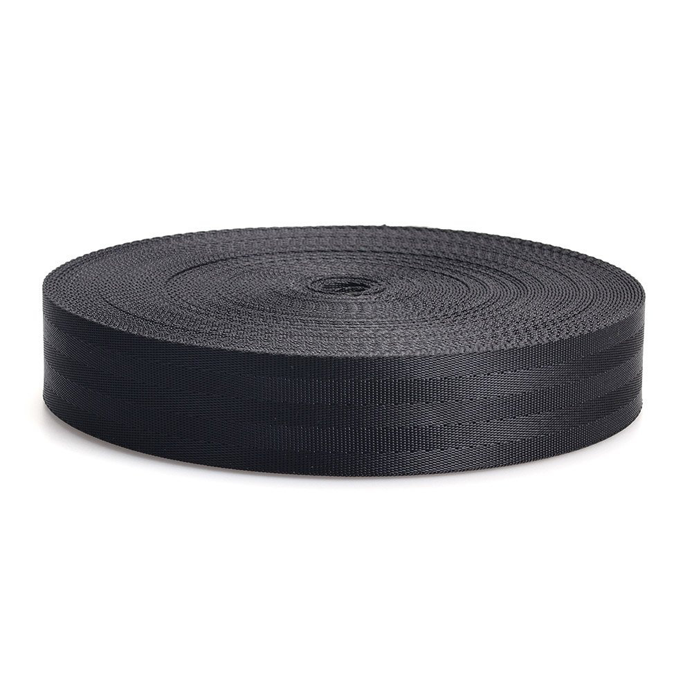 Black Durable Cargo Heavyweight Tie Down Straps Utility Webbing
