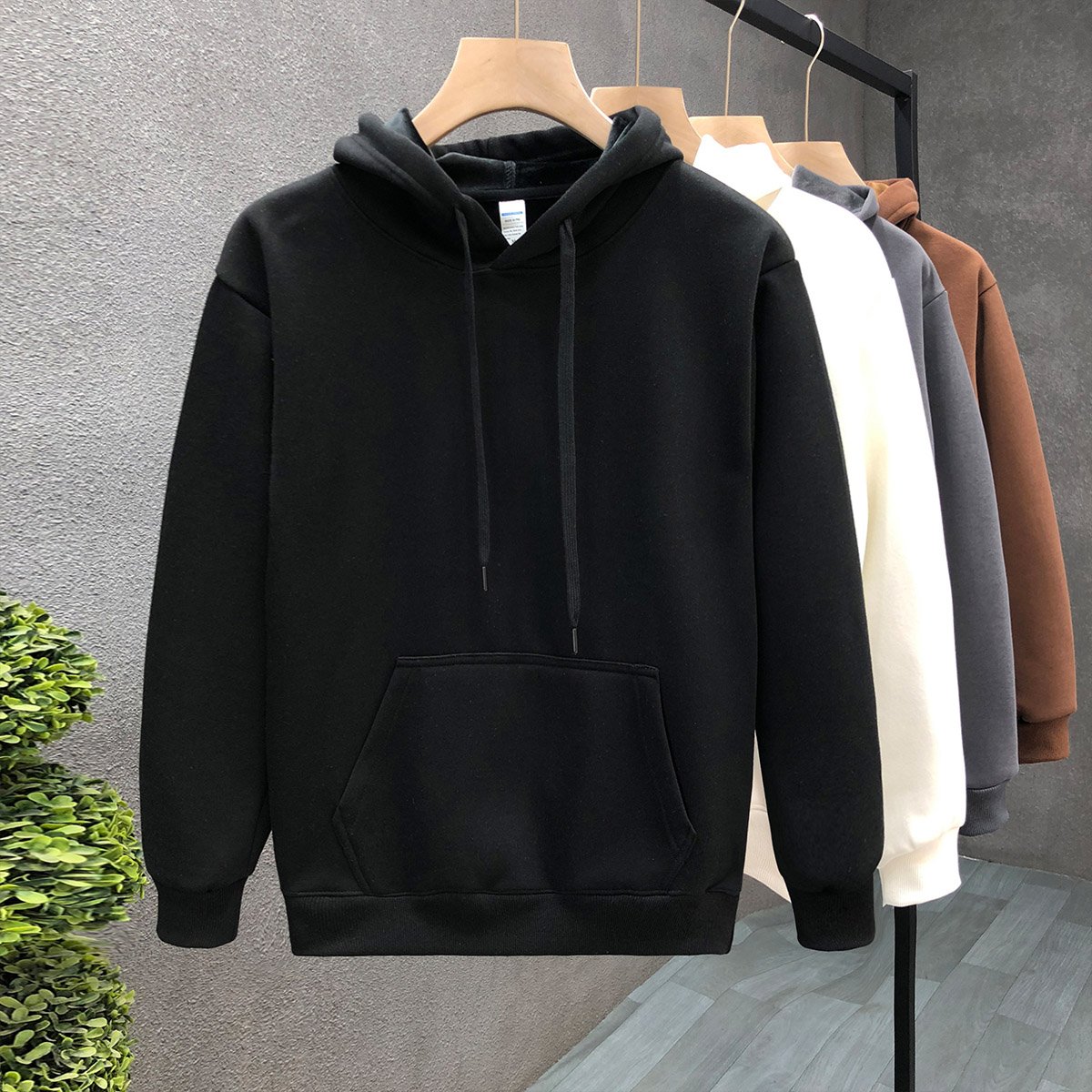 Wholesale Stone Vintage Washed Hoodie Tie Dye 3d Print Acid Wash Hoodie Heavyweight Cotton French Terry Oversized Men's Hoodies