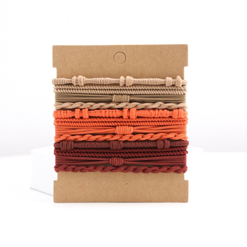 Hot style female woven braided vintage headband bracelet rubber band head rope hair rope elastic hair ties