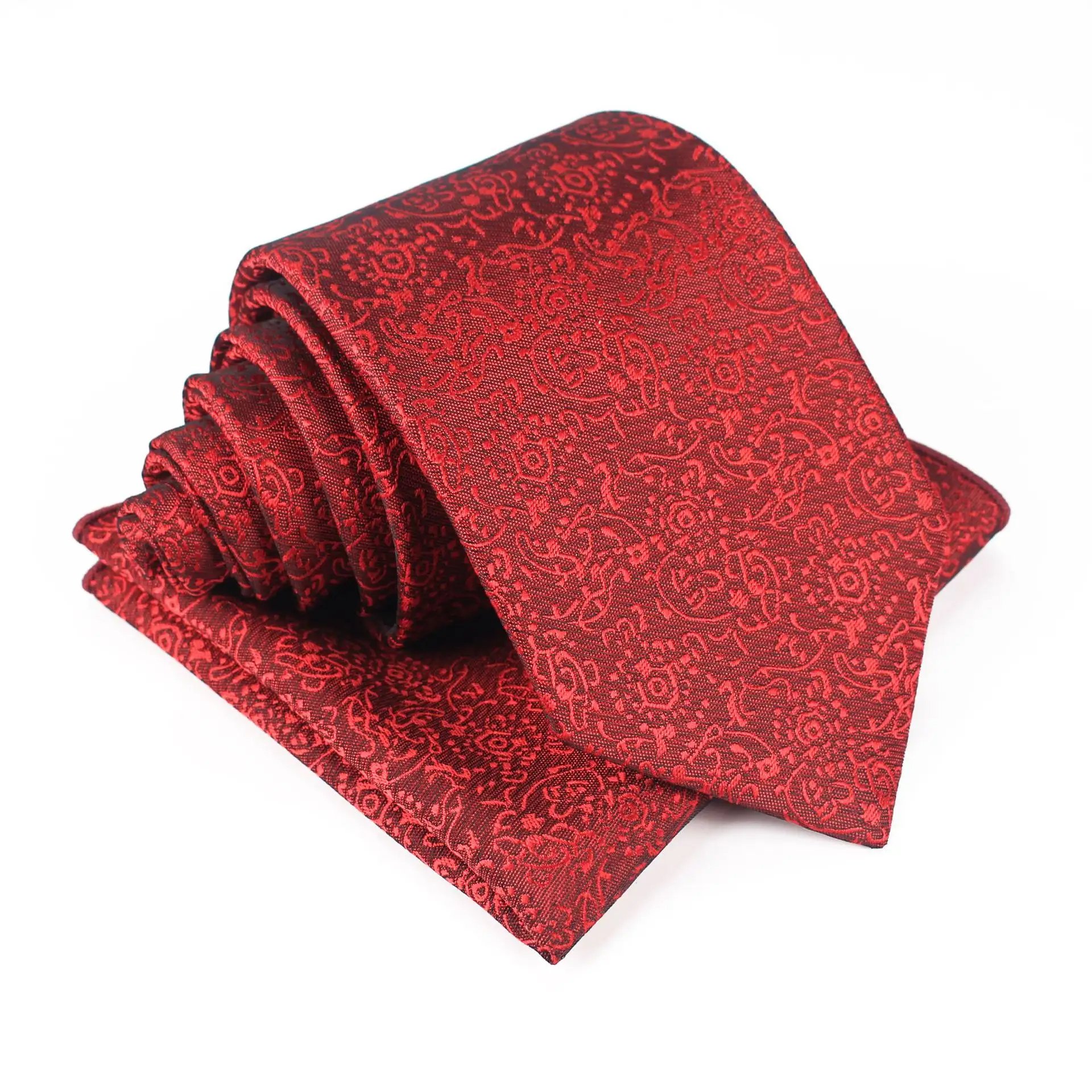 Custom Mens Tie High Quality Personalized Italian Silk Polyester Necktie Fabric Woven Neck Ties