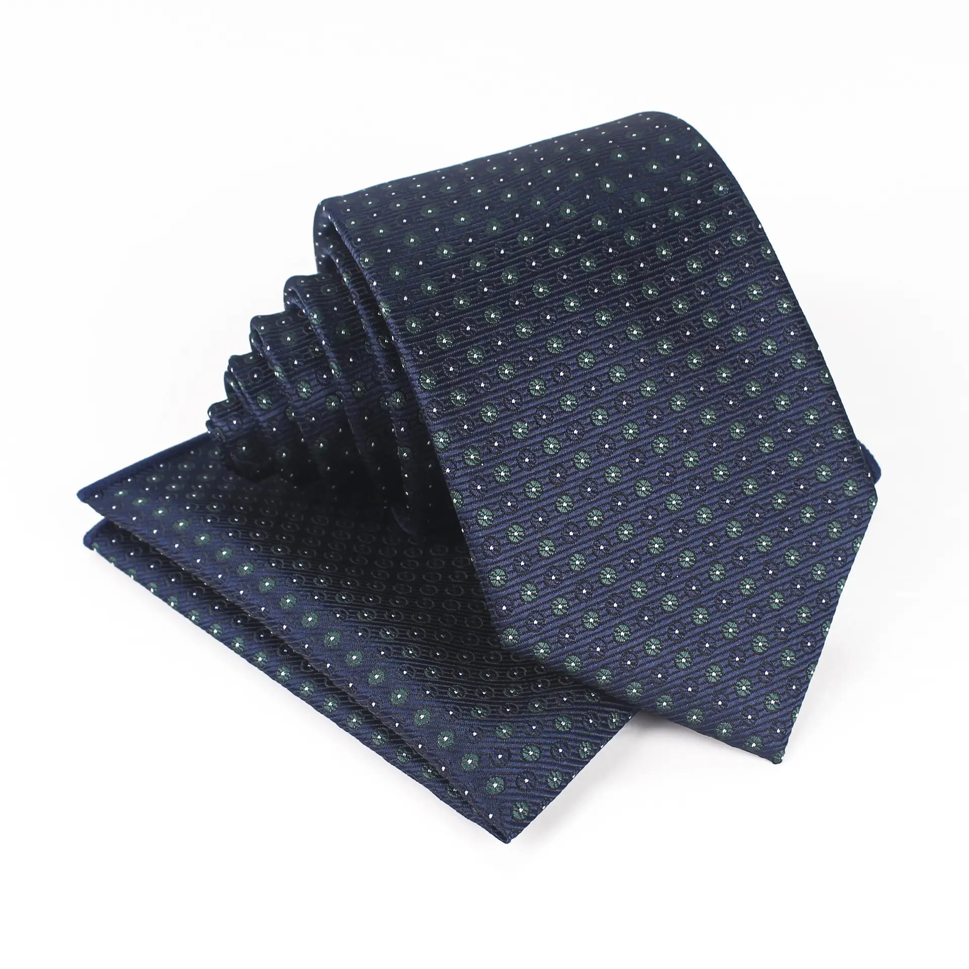 Custom Mens Tie High Quality Personalized Italian Silk Polyester Necktie Fabric Woven Neck Ties