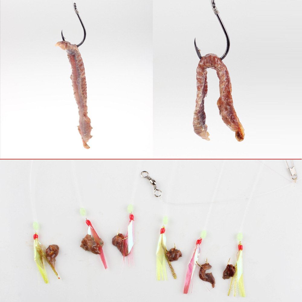Wholesales 6g/10g Fishing Bait Dry Lugworm Peche Worms Freeze Dried Lugworm Sea Fishing Bait soft lures Living Dry power worms