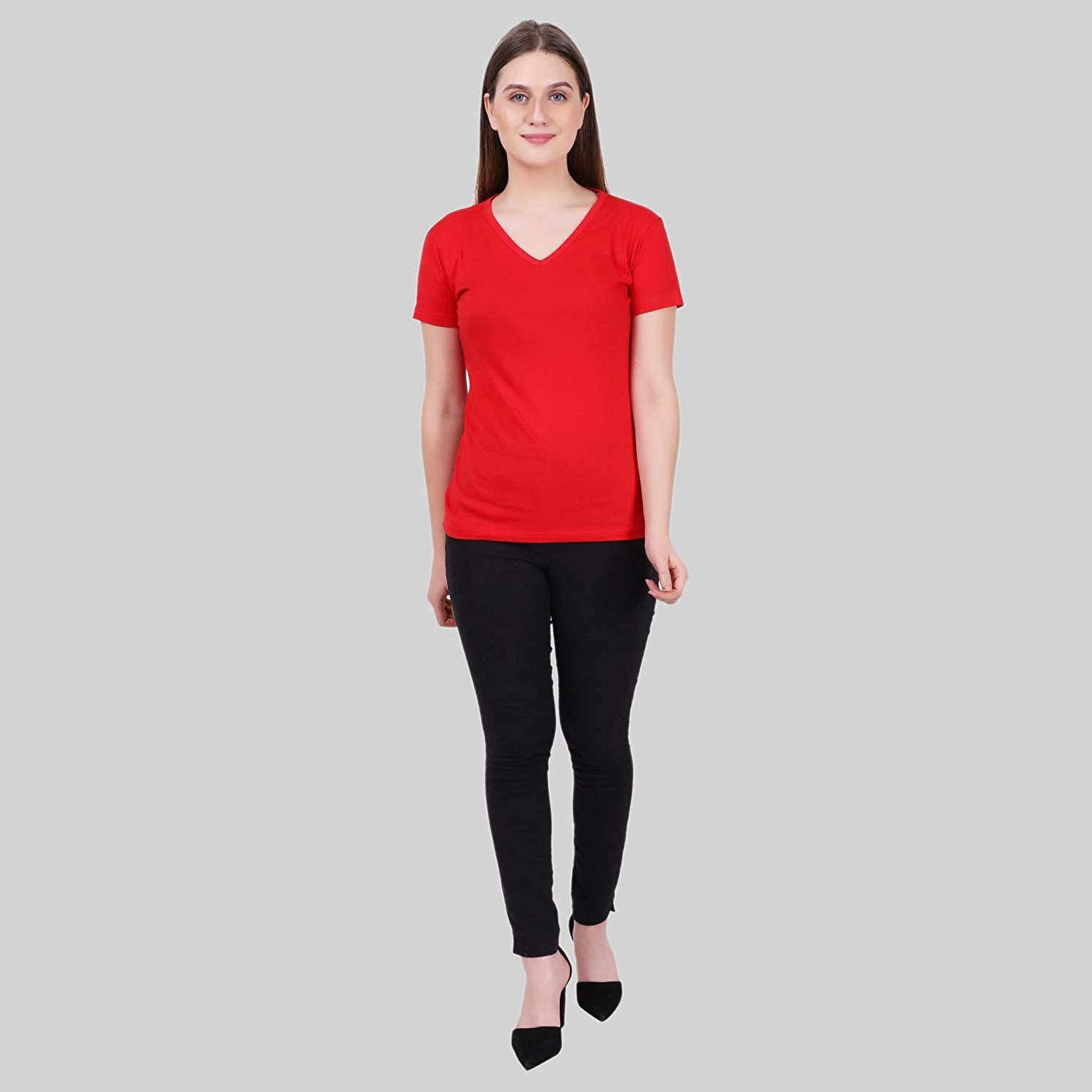 New Fashion printed white round neck T-shirt women's casual pattern T-shirt women's T-shirt women t shirts in bulk with logo