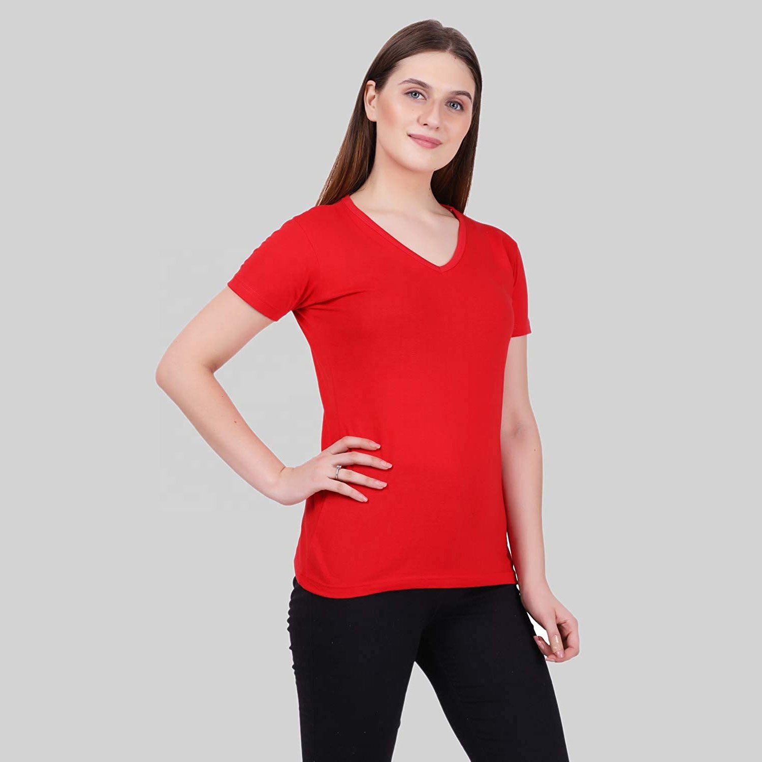 New Fashion printed white round neck T-shirt women's casual pattern T-shirt women's T-shirt women t shirts in bulk with logo