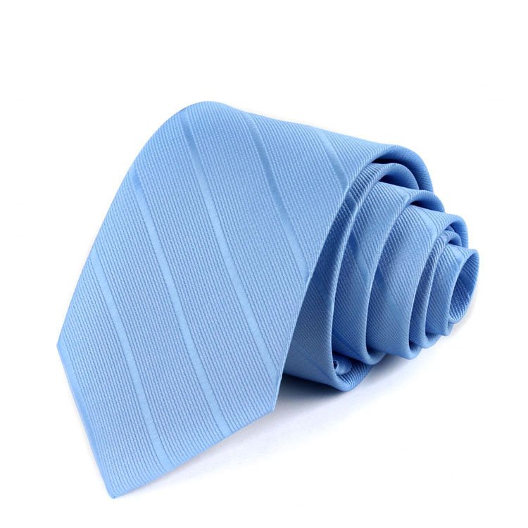 Wholesale Men's Business Casual 7cm Polyester Silk Tie Men's Striped Trend Accessories Formal Necktie