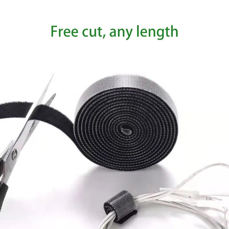 Nylon Reusable Back-to-Back Strap with Self-Adhesive Feature Back-to-Back Hook and Loop strap
