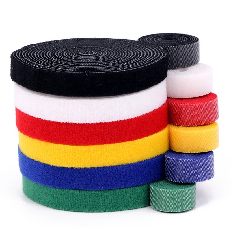 Custom Sizes Best Price Nylon Cable Ties Reusable Fastening Tape with Hook and Loop Nylon Cable Straps