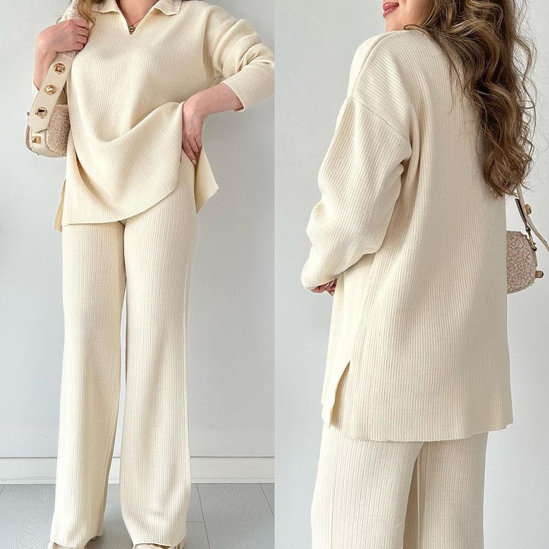 PASUXI High Quality Heavyweight Turtleneck Sweatshirt Women Custom Oversized Pullover Sweatshirt And Wide Leg Sweat Pants Set