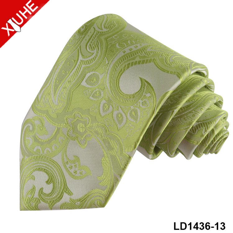 New Design Floral Wedding Party Necktie Paisley Pattern Men Tie Woven Custom Polyester Men Ties