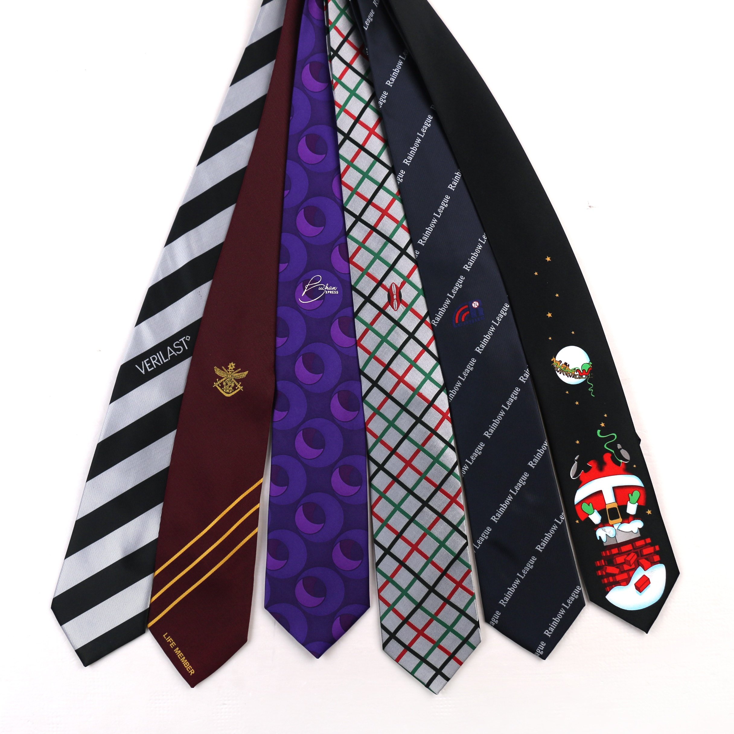 Custom Italian Silk Necktie Fabric Woven Neck Ties Mens Tie 100% Silk Handmade Necktie with logo