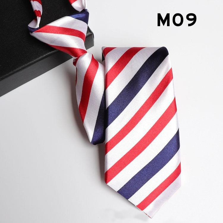 Manufacturers Spot Middle And High School Male And Female Tie Lazy Free White Rubber Band Tie School Uniform Class Wear Student