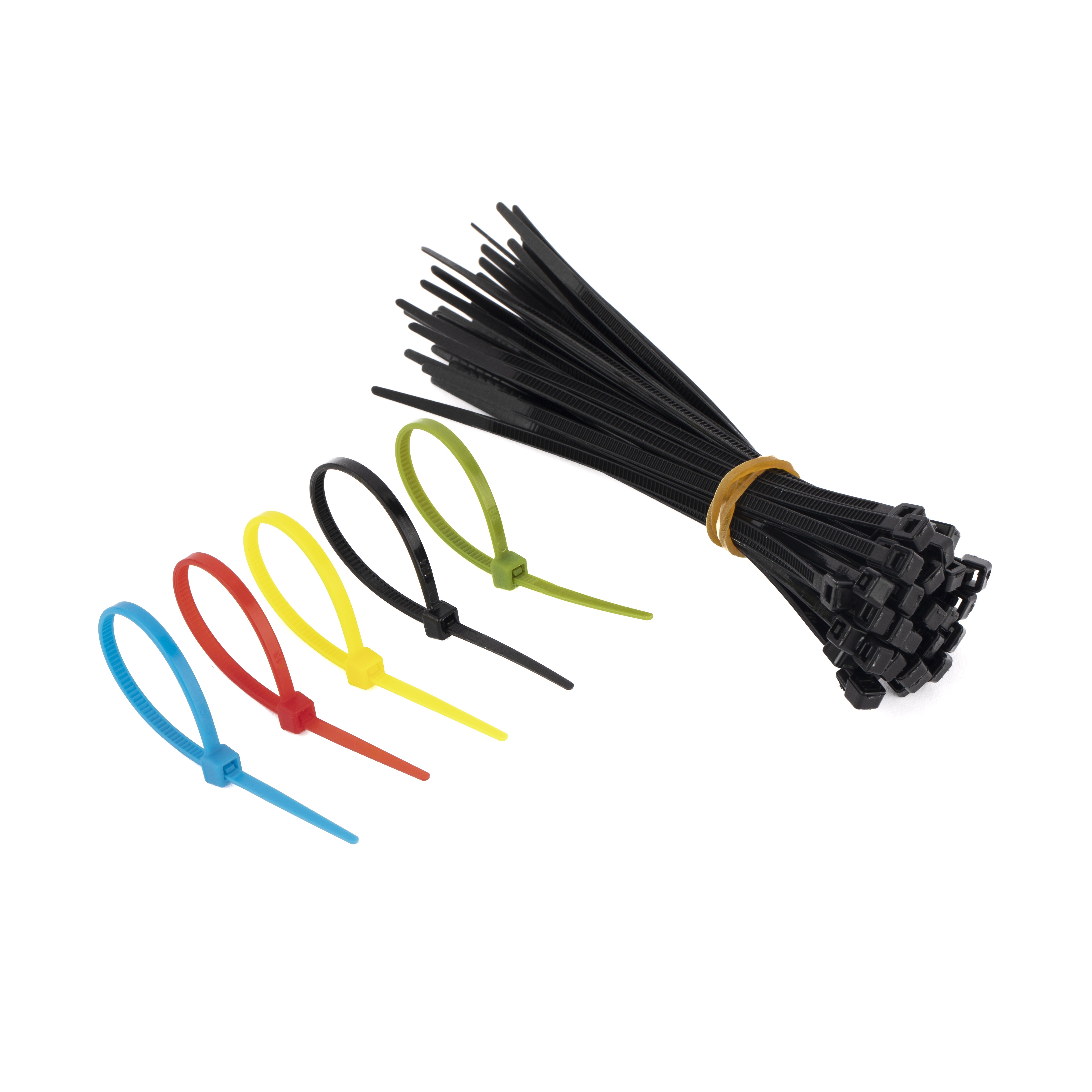 HAITAI versatile nylon 66 plastic cable ties 300mm 350mm 400mm lengths for bundling wires and cables in industrial applications