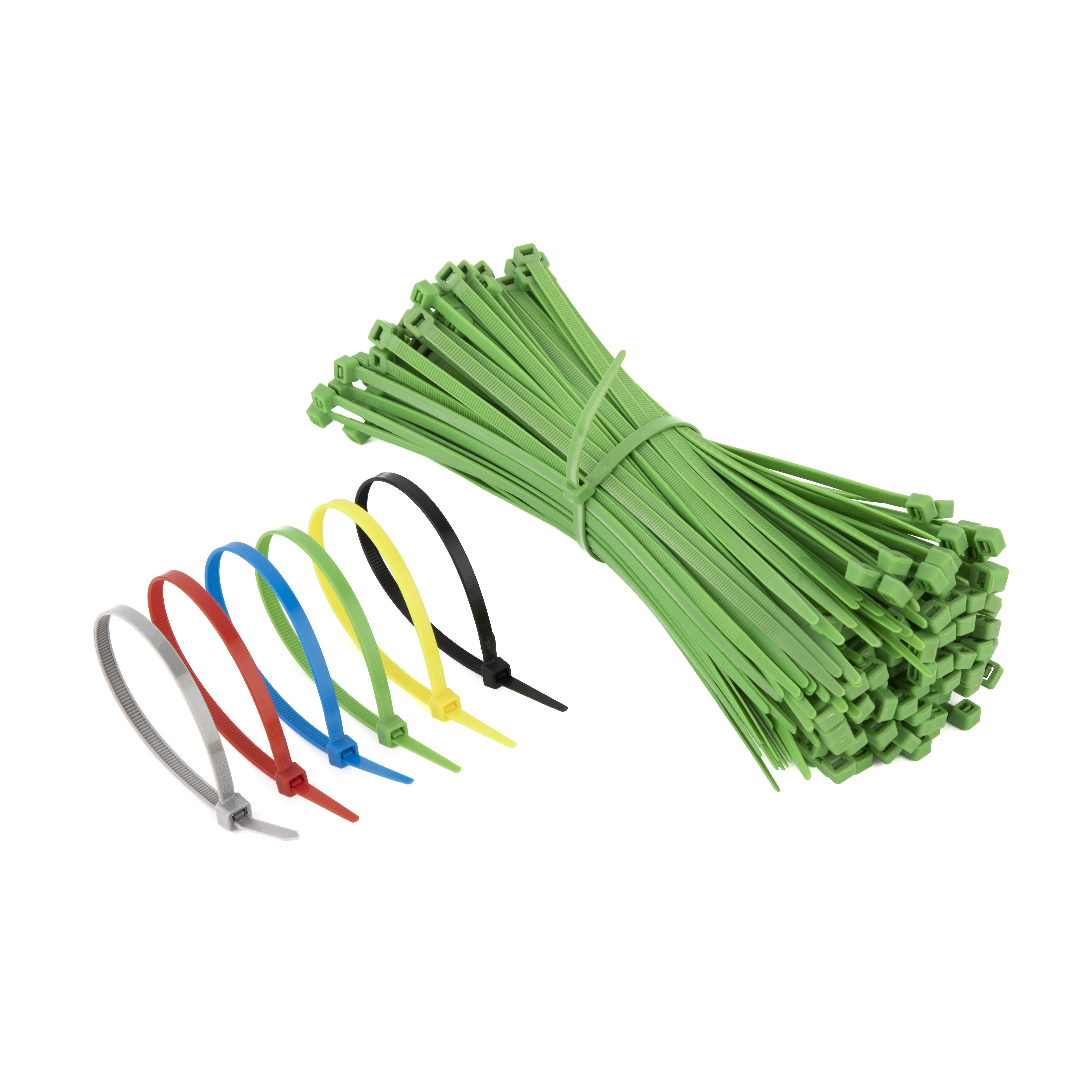 HAITAI versatile nylon 66 plastic cable ties 300mm 350mm 400mm lengths for bundling wires and cables in industrial applications