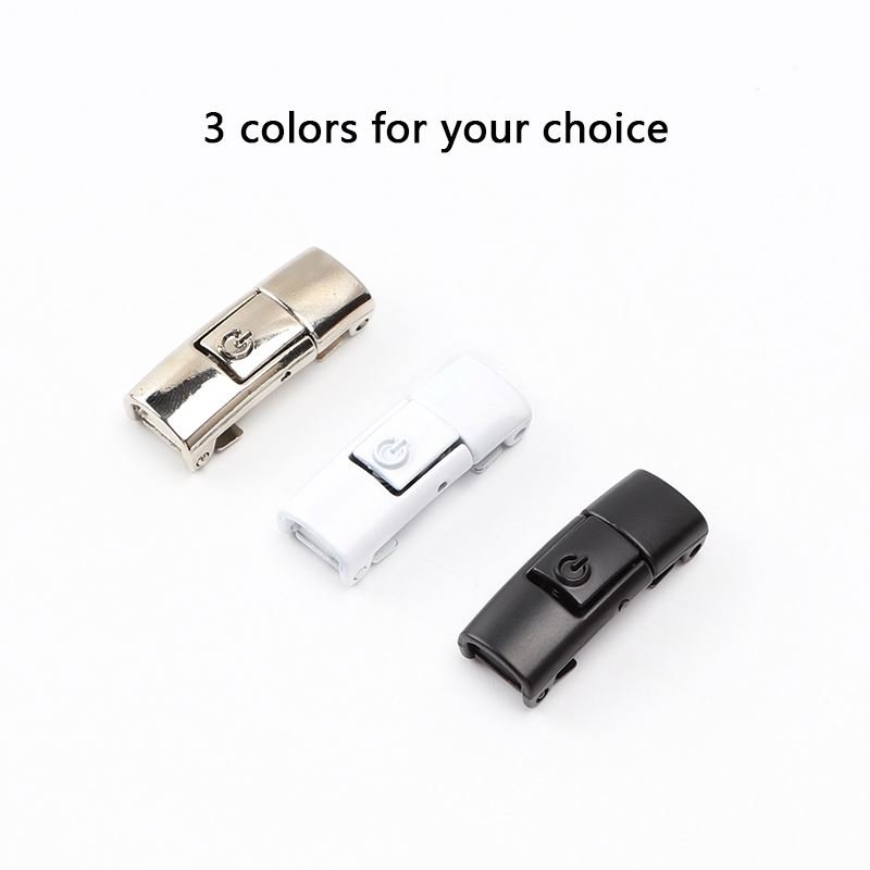 Flat Elastic Shoe Laces for Sneakers No Tie Shoelaces Press Buckle Lock Metal Switch Logo Shoelace for Kids Adults Quick Easy