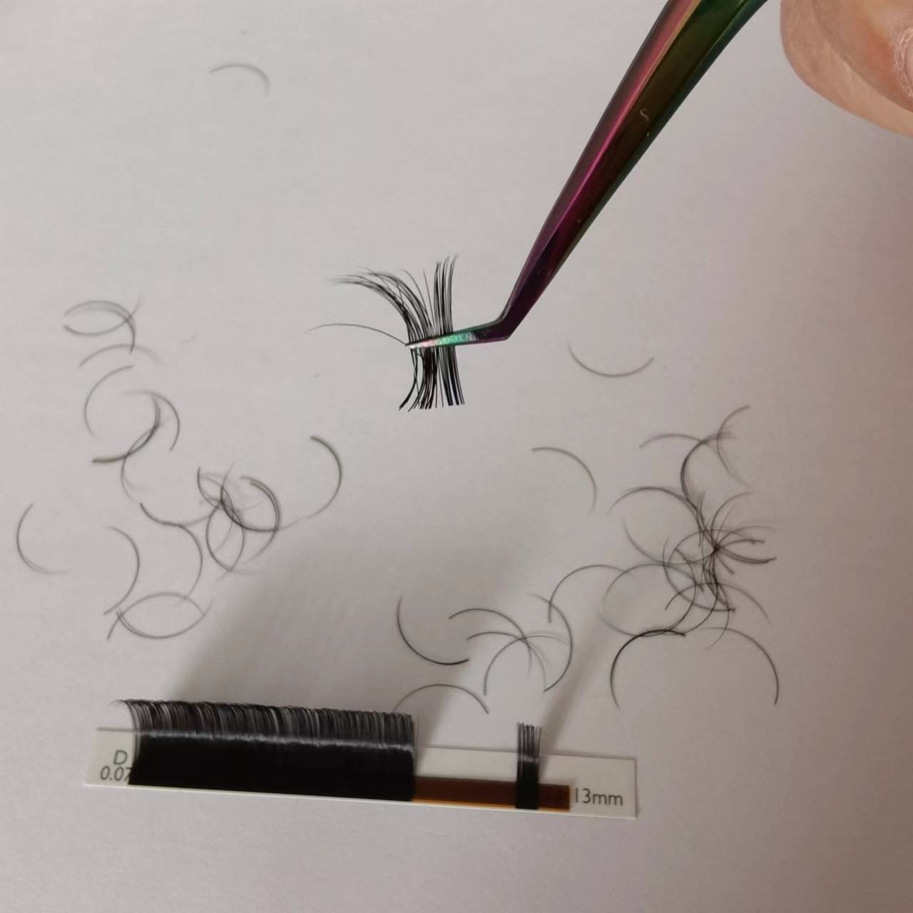 C D CC DD Curl Faux Mink Eyelashes Extension Individual Eyelashes Artificial Fake False Eyelashes