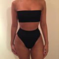 Popular 2pcs Sexy Solid color Bikini Women Thong lingerie Swimsuit strapless Biquini Swimming Beach Wear Bikinis Swimwear Set