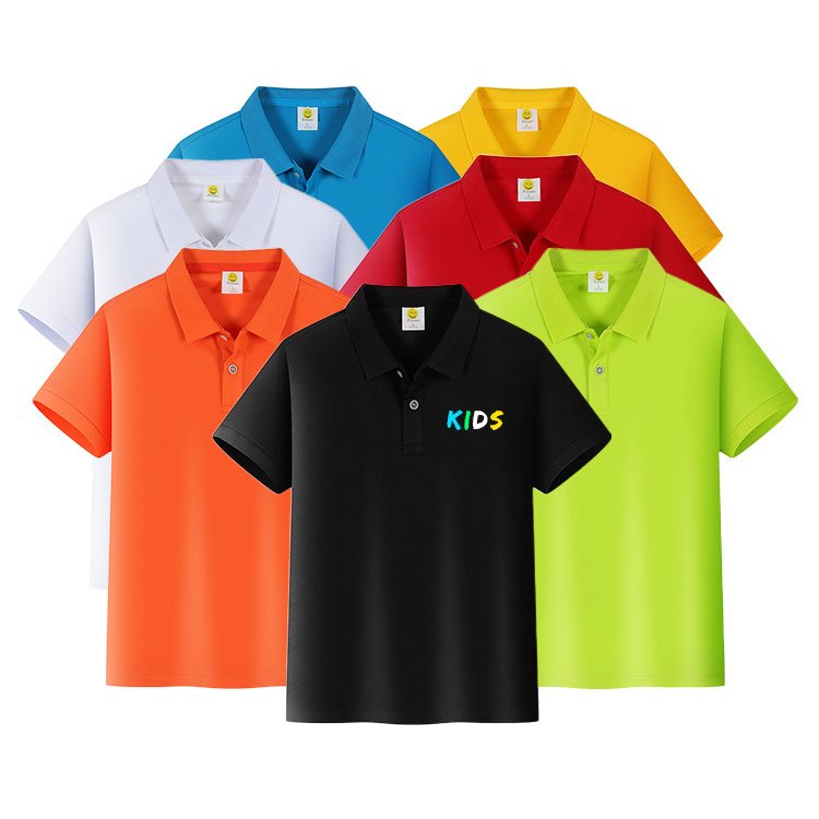 Soft fabric skin-friendly for kids polo t shirts boys fit summer polo shirts custom logo children t shirts