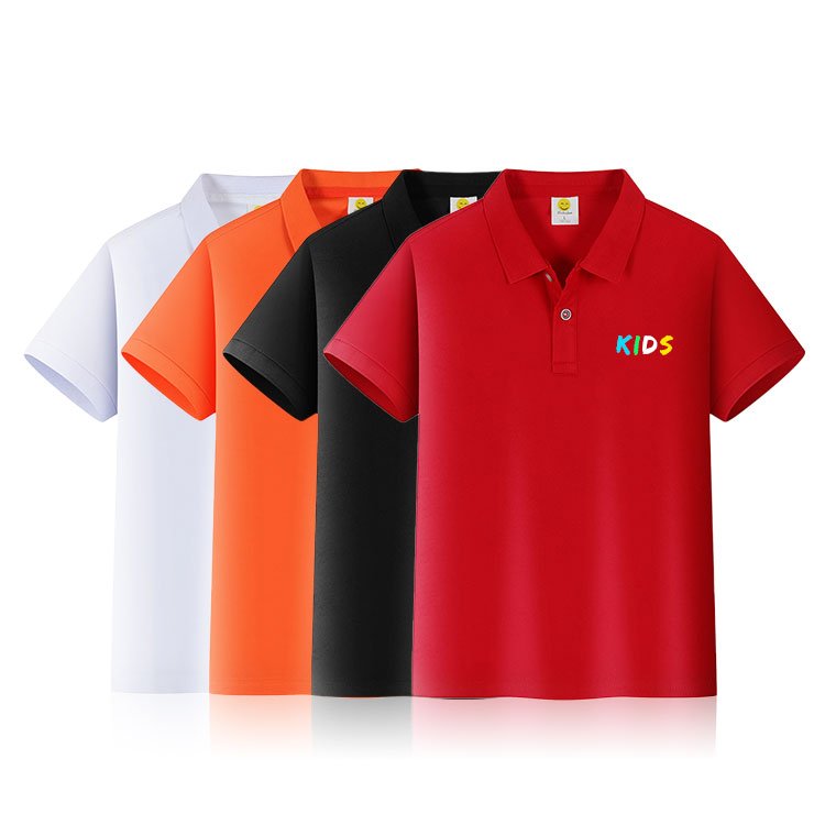 Soft fabric skin-friendly for kids polo t shirts boys fit summer polo shirts custom logo children t shirts