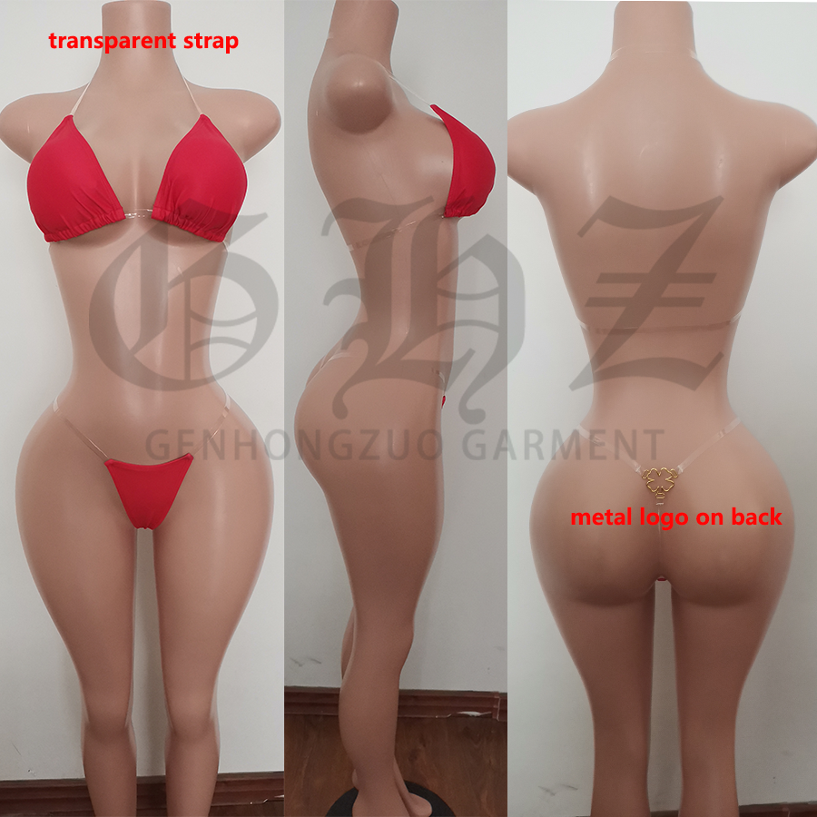 Custom Fitness Sexy Swimsuit Women 2 Piece Micro Mini Bikini Set Matching Skirt Swimwear Beachwear Bathing Suit For Women 2024