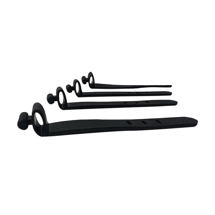 Eco Friendly Colorful Magic Cable Tie Silicone Wire Management Rubber Cable Ties Strap Band Manufacturer