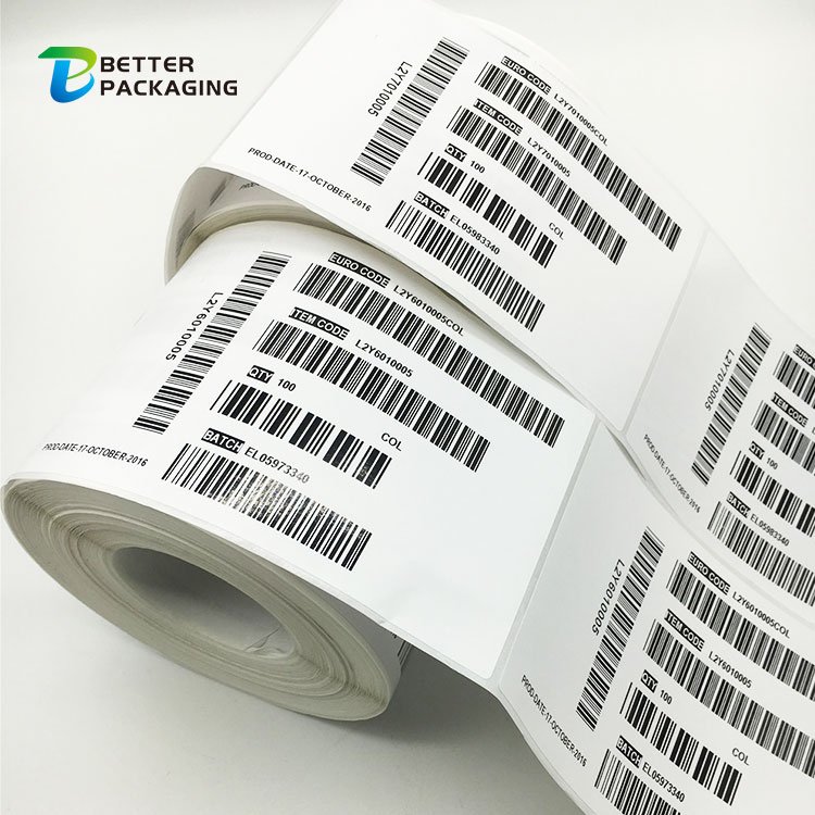 waterproof 4x6 inches self adhesive express shipping label direct thermal paper blank barcode sticker for inkjet printer