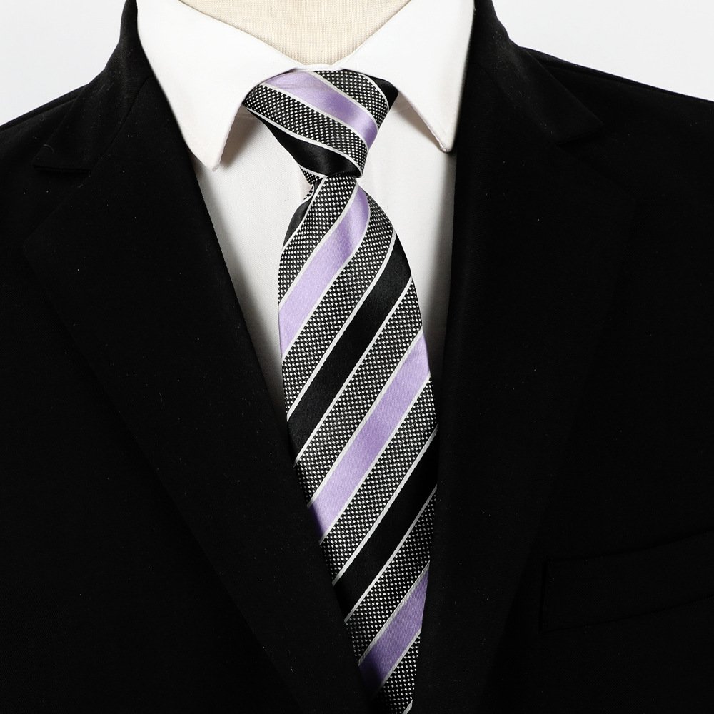 Wholesale Custom Design Dark Blue Gold Men Neckties for Men