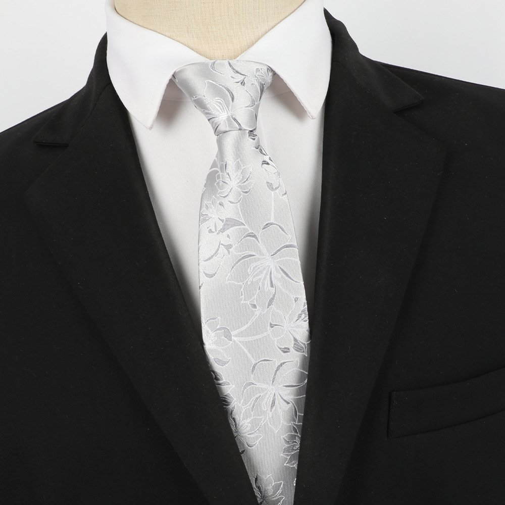 Wholesale Custom Design Dark Blue Gold Men Neckties for Men
