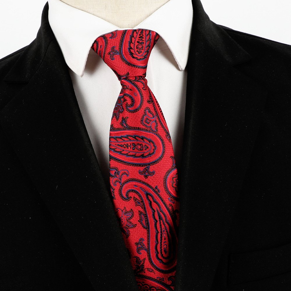 Wholesale Custom Design Dark Blue Gold Men Neckties for Men