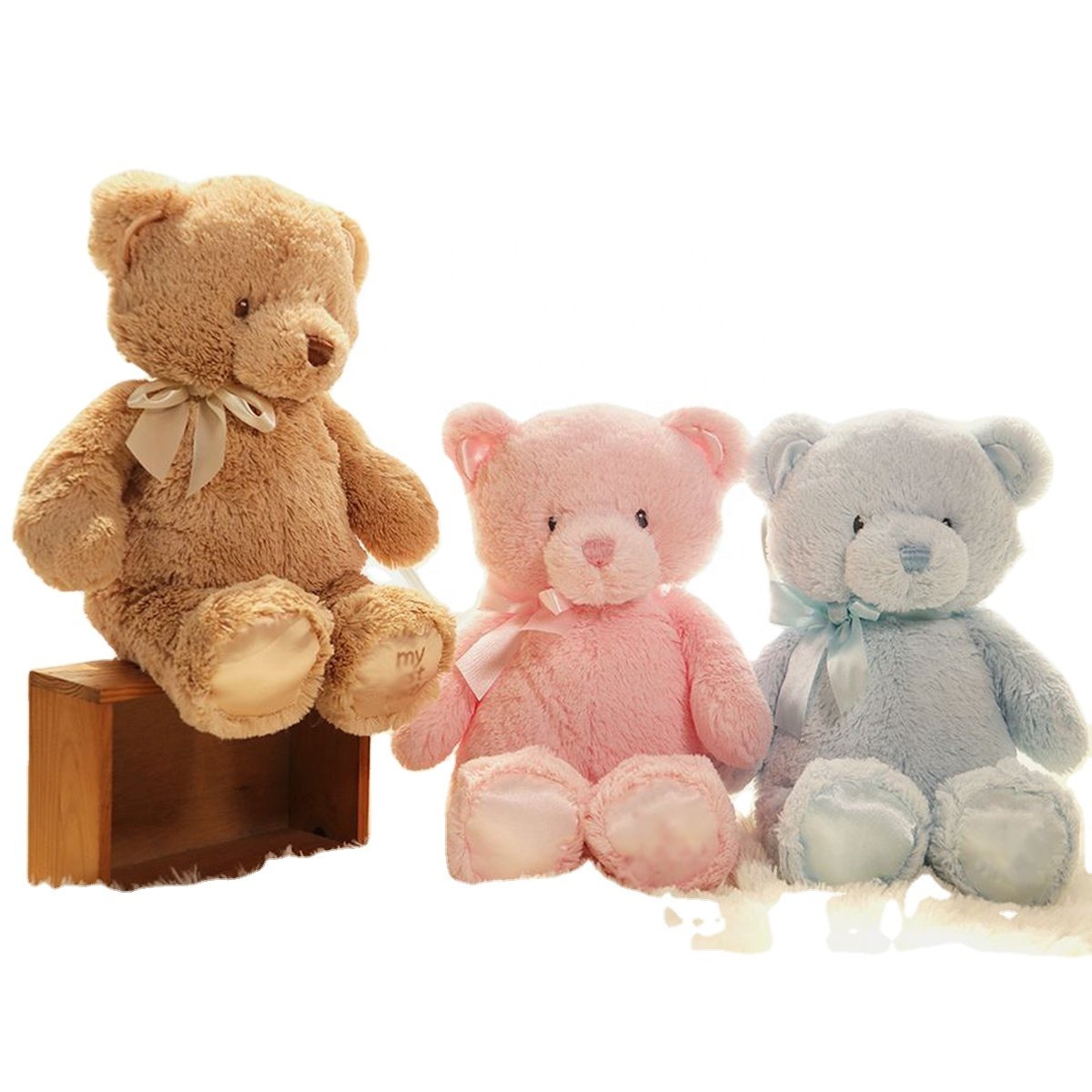 Wholesale Customized 28-85cm Teddy Bear With Bow Tie Children's Plush Toy Dolls Birthday Valentine's Day Graduation Gift