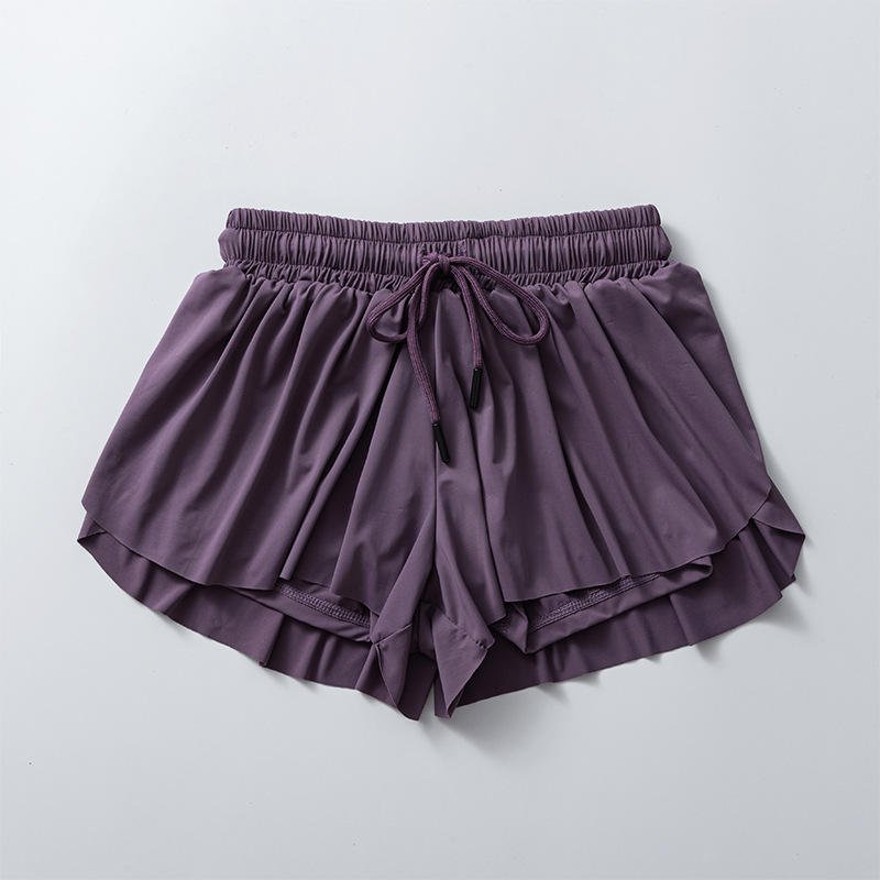 Hot selling 2024 new Women Drawstring Double Layers Breathable Quick Dry Lightweight Fitness Shorts