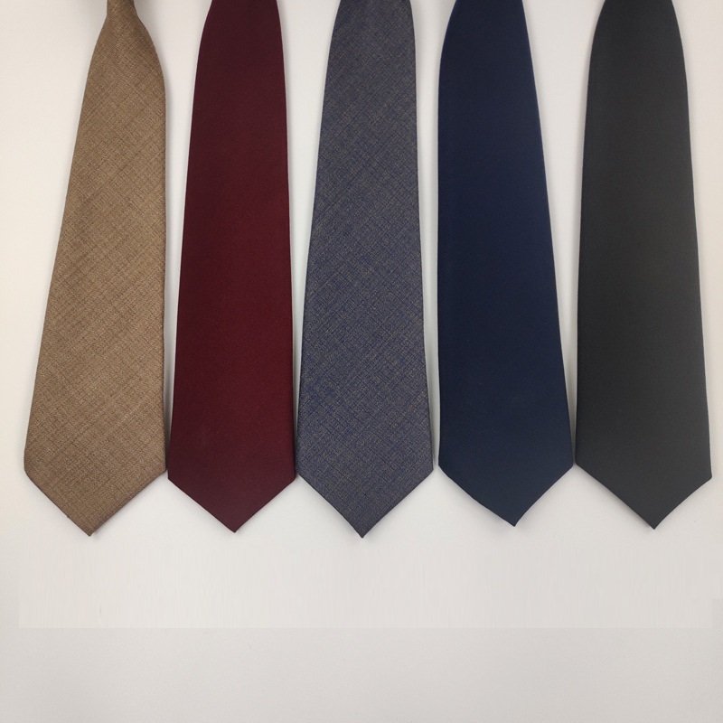 Custom Polyester AdjustableTies Wholesale Solid Color School Students Necktie Neck Ties for Students