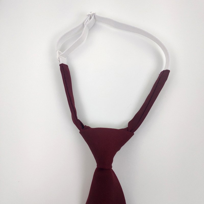 Custom Polyester AdjustableTies Wholesale Solid Color School Students Necktie Neck Ties for Students