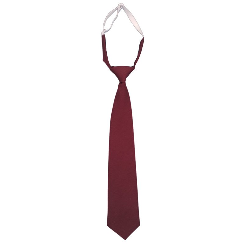 Custom Polyester AdjustableTies Wholesale Solid Color School Students Necktie Neck Ties for Students