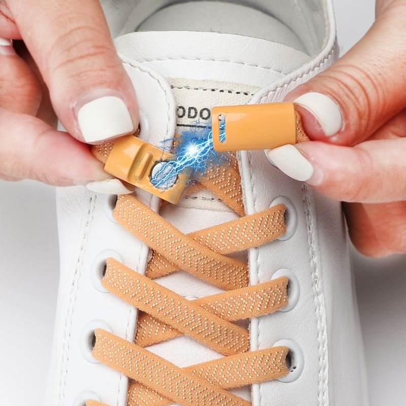 Sneakers Lazy Laces New Magnetic Buckle Shoelaces Magnetic Elastic Shoe laces Flat Locking No Tie Shoelace