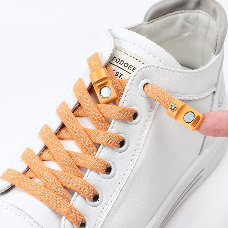 Sneakers Lazy Laces New Magnetic Buckle Shoelaces Magnetic Elastic Shoe laces Flat Locking No Tie Shoelace