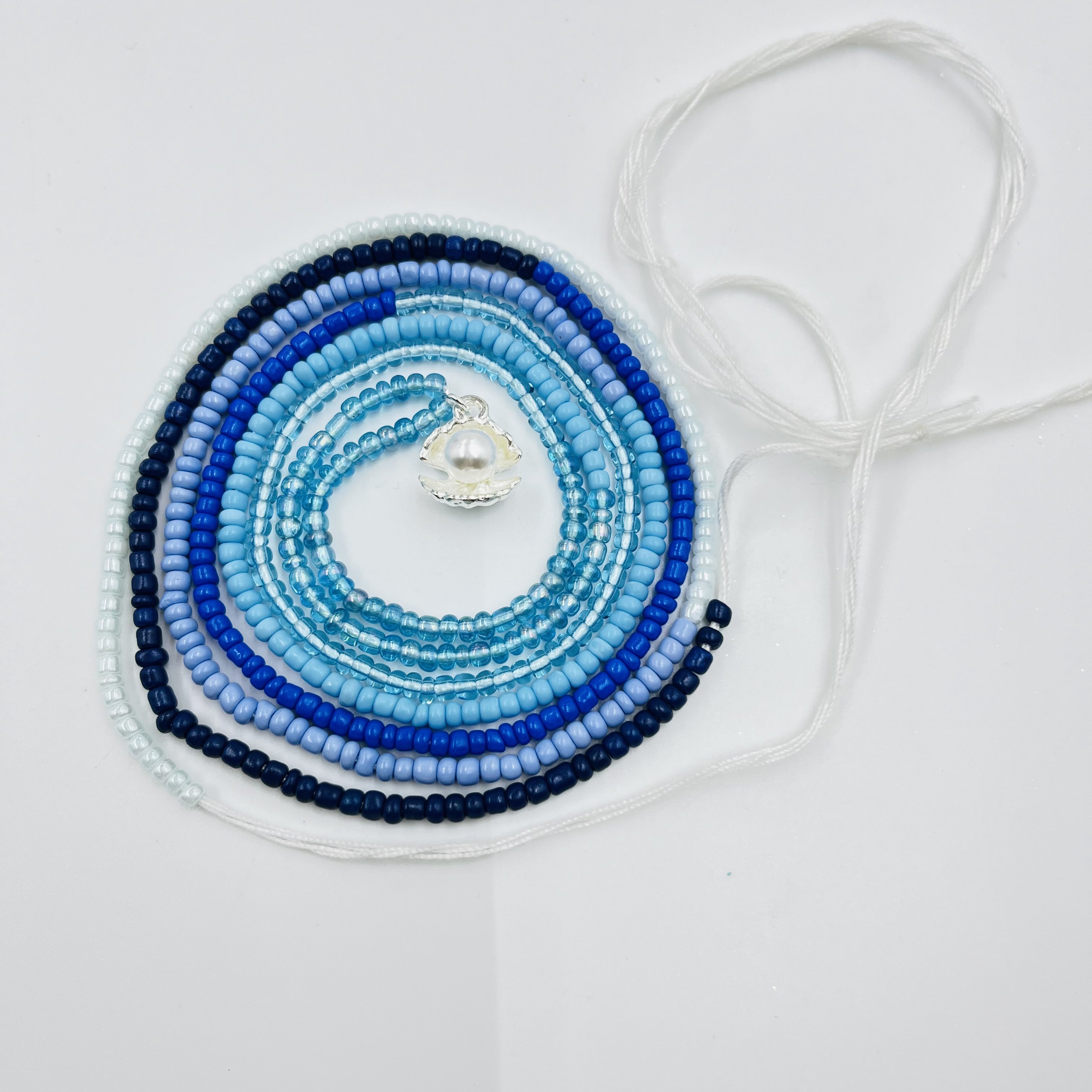 2024 New colorful waist bead chain tie African waist bead Bohemian handmade beaded beach chain