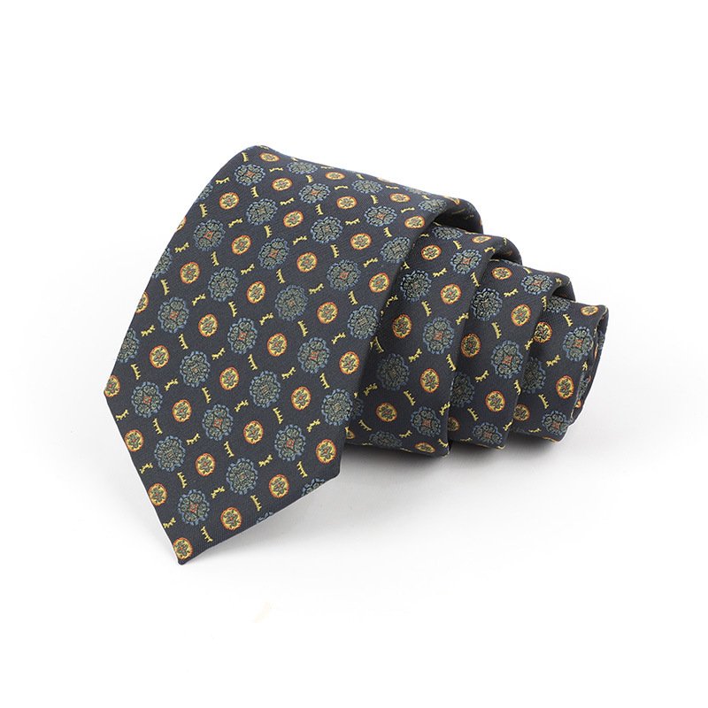 High Quality Business Men Skinny Slim Necktie Neck Ties Retro Wedding Neckties Paisley Striped Luxury Orange Tie for Men