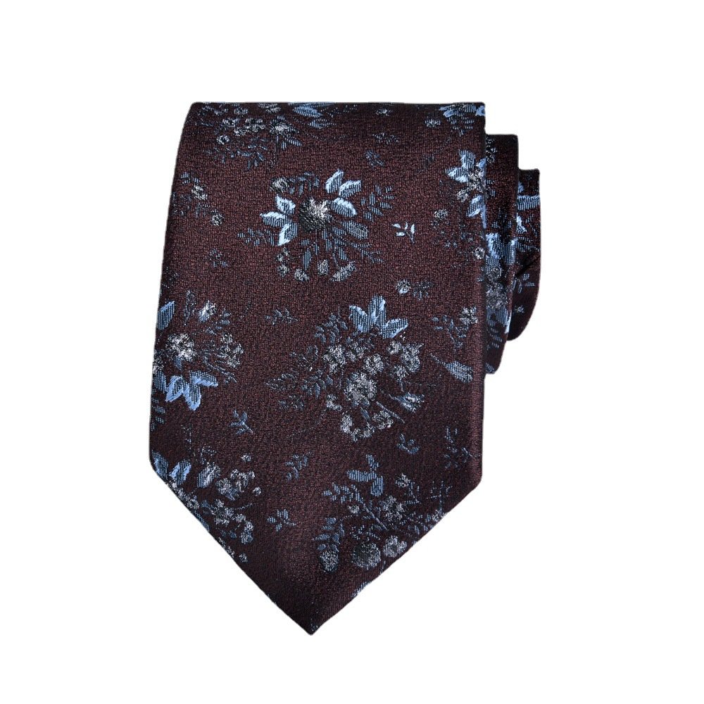 2024 Tie men's formal dress executive business work stripe jacquard 8cm groom wedding festival hand hit new spot