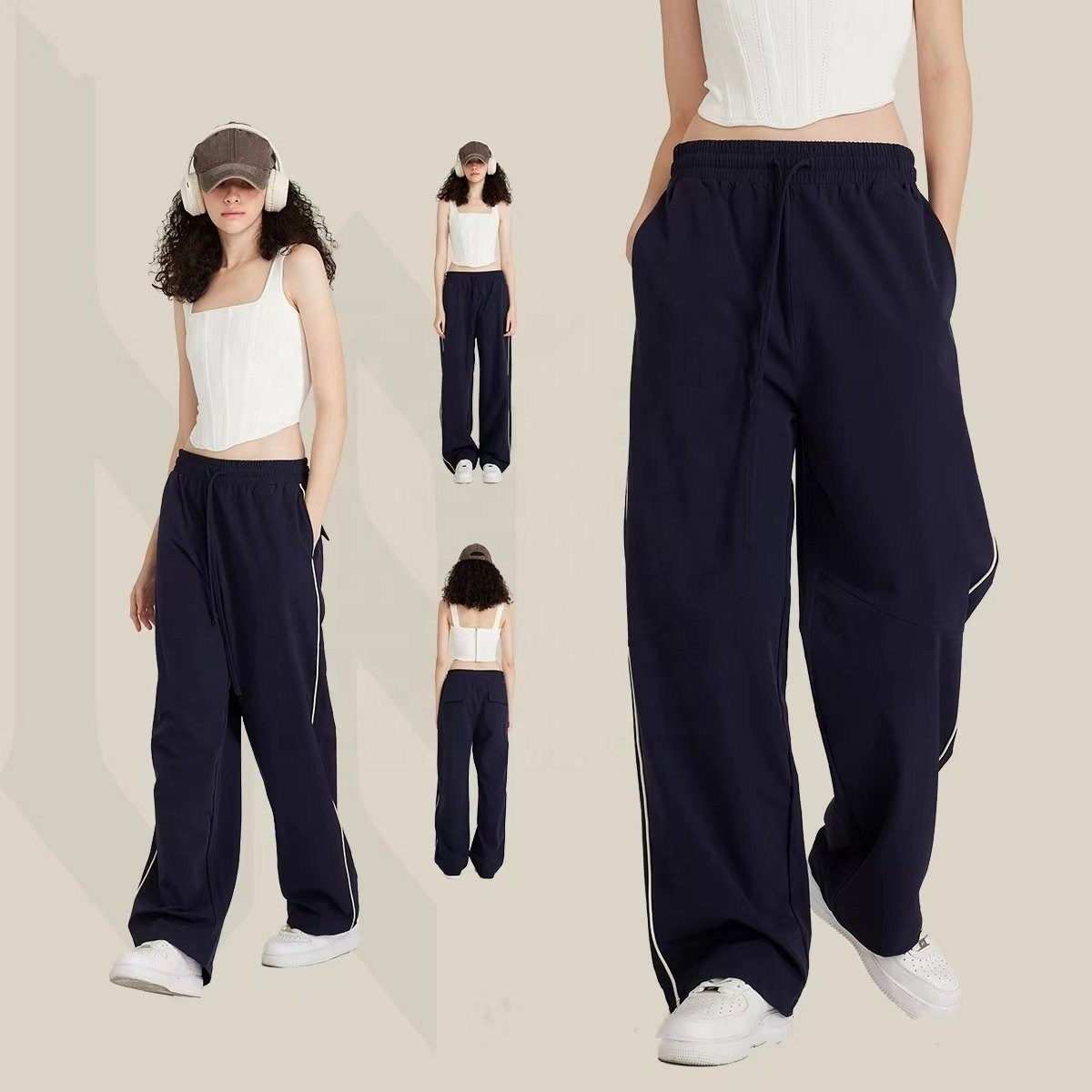 Wholesale OEM Fashion Trackpants Blank Sweatpants Custom Jogging Pants Printing Plain Fleece Nude Sweat Jogger Men