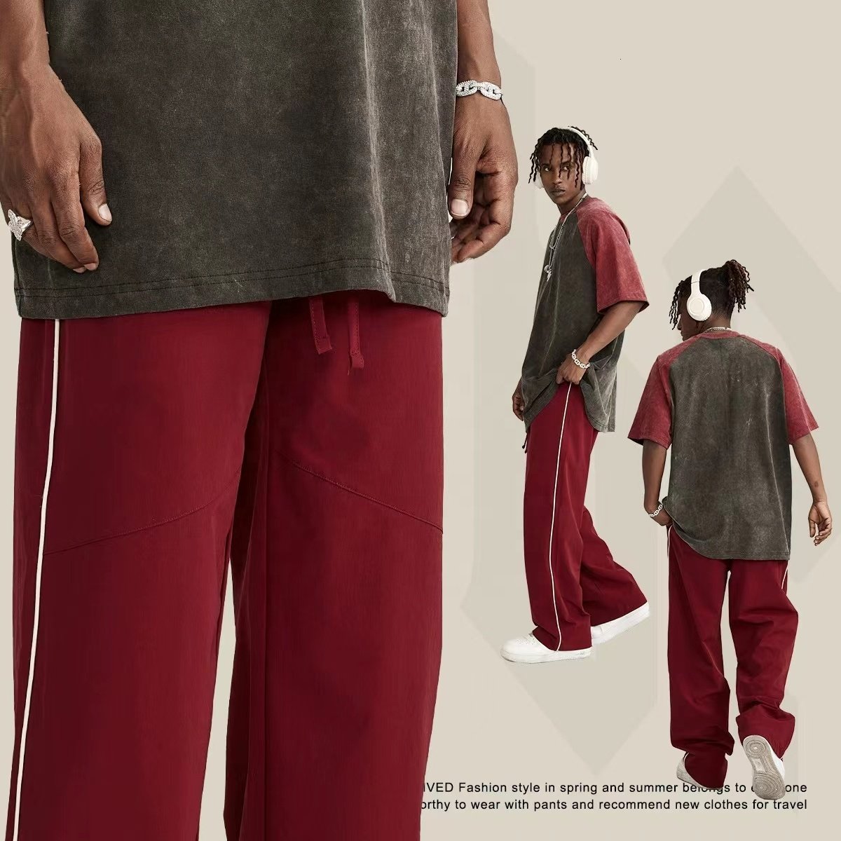 Wholesale OEM Fashion Trackpants Blank Sweatpants Custom Jogging Pants Printing Plain Fleece Nude Sweat Jogger Men