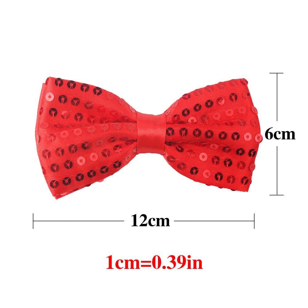 Male Formal Occasion Fashion Adjustable Length Polyester Bowtie Men Tuxedo Shiny Sequin Bow Ties