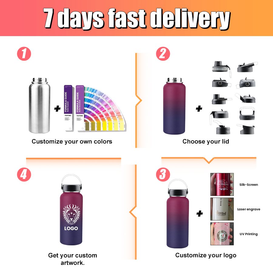2024 Factory custom Magnetic Sport Water Bottles with Handle and Adjustable Tripod Perfect for Gym & Travel