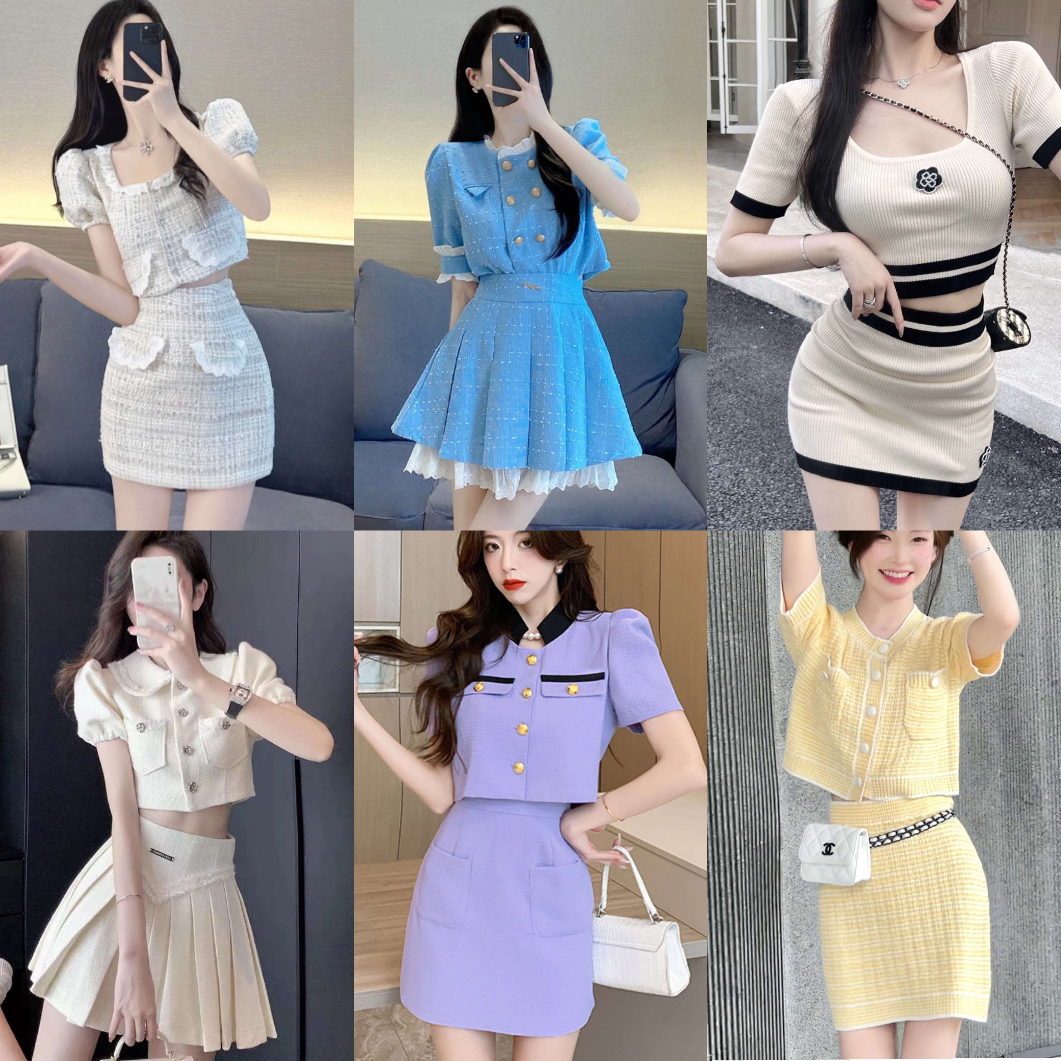 High quality wholesale small fragrance style new set, popular summer top and shorts two-piece summer outfit